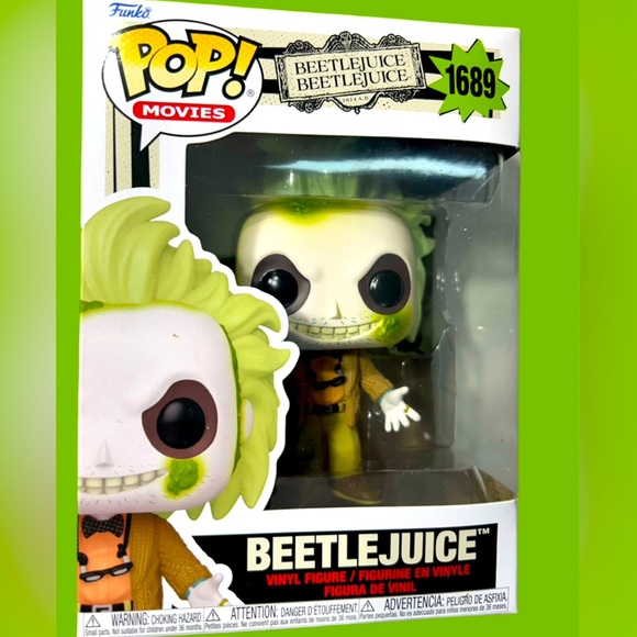 Beetlejuice Beetlejuice - Beetlejuice Funko Pop! #1689 - BNIB 🪲🧃 - Picture 1 of 5